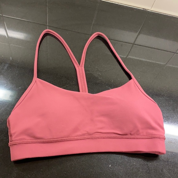 Lululemon Flow Y Bra Misty Merlot Size 4 - Picture 1 of 2